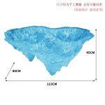 Light luxury creative transparent resin tea table, villa living room, model room, high-end designer, artistic crystal round table