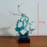 Large scale foam decorations in the lobby and atrium of the hotel, transparent resin sculptures, sales office entrance, floor decorations, art