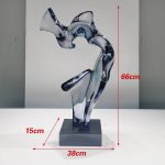 Abstract Transparent Resin Art Ornament Hotel Sales Office Clubhouse Floor Sculpture Home Living Room Entrance Decoration