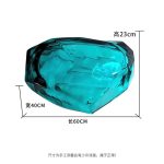 Transparent resin luminous landscape stone sculpture villa courtyard hotel pool model room floor soft decoration ornament