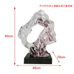 Modern Creative Abstract Ornaments Hotel Sales Office Villa Living Room Transparent Resin Sculpture Entrance Art Decoration