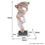 Modern creative abstract crafts sculptures, transparent resin ornaments in the entrance hall, floor to ceiling living room soft decoration, high-end atmosphere