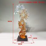 Modern abstract large transparent resin sculpture the Taihu Lake stone decoration hotel sales office sample room soft decoration handicraft