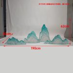 Modern Creative Transparent Resin Rockery Sculpture Hotel Lobby Sales Office Landscape Ornaments Ice and Snow Mountain Floor Decoration