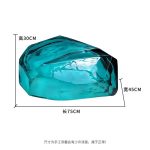 Hotel Club Large Transparent Landscape Stone Sculpture Resin Ornaments Sales Office Villa Pond Decorative Artwork