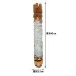 Transparent resin ceiling hanging wooden columns, sculptures, hotel sales offices, villas, aerial hanging art ornaments