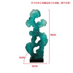 Modern abstract transparent resin sculpture decoration hotel villa home living room porch the Taihu Lake lake stone decoration crafts