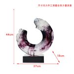 Modern minimalist transparent resin entrance decoration, hotel sales office, clubhouse, home decor, living room decoration, art sculpture