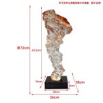 Modern creative abstract crafts sculptures, transparent resin ornaments in the entrance hall, floor to ceiling living room soft decoration, high-end atmosphere