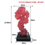 New Chinese abstract transparent resin the Taihu Lake stone sculpture hotel lobby villa courtyard high-end decoration floor decoration