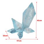 Transparent resin crystal simulation ice cone ornament, shopping mall, amusement park, snow mountain scenery, luminous ice pillar sculpture decoration