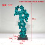 Modern abstract large transparent resin sculpture the Taihu Lake stone decoration hotel sales office sample room soft decoration handicraft