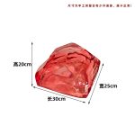 Transparent resin luminous landscape stone sculpture villa courtyard hotel pool model room floor soft decoration ornament