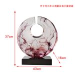 Modern Creative Abstract Ornaments Hotel Sales Office Villa Living Room Transparent Resin Sculpture Entrance Art Decoration