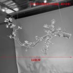 Hotel lobby abstract transparent tree hanging sculpture welcoming guests pine resin ornaments villa large soft decoration artwork