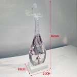 Modern musical instrument ornaments villa bar music table living room transparent resin tabletop decoration sculpture artwork