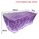 Transparent resin luminous crystal island, light luxury home dining table, ice cubes, stones, high-end feeling, hotel reception bar, front desk
