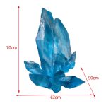 Transparent resin crystal simulation ice cone ornament, shopping mall, amusement park, snow mountain scenery, luminous ice pillar sculpture decoration