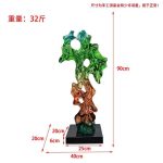 Modern abstract large transparent resin sculpture the Taihu Lake stone decoration hotel sales office sample room soft decoration handicraft