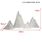 Modern minimalist transparent resin rockery sculpture decoration villa courtyard hotel lobby front desk model room decoration