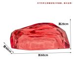 Transparent resin luminous landscape stone sculpture villa courtyard hotel pool model room floor soft decoration ornament