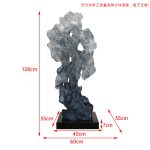 New Chinese abstract transparent resin the Taihu Lake stone sculpture hotel lobby villa courtyard high-end decoration floor decoration