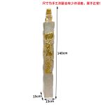 Transparent gold foil lion landing ornament Pixiu tie horse stake pillar Hotel sales office Villa wealth attraction Town house sculpture