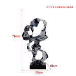 Abstract the Taihu Lake Stone Sculpture Hotel Lobby Sample Room Villa porch Transparent resin soft decoration artwork