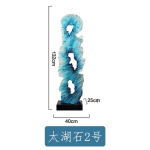 Modern abstract transparent resin sculpture decoration hotel villa home living room porch the Taihu Lake lake stone decoration crafts