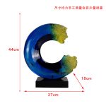 Modern minimalist transparent resin entrance decoration, hotel sales office, clubhouse, home decor, living room decoration, art sculpture