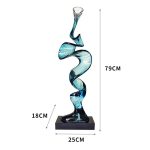 Creative model room, transparent resin sculpture, living room, desktop home, entrance niche, vertical high ornament, abstract decoration