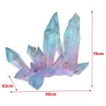 Transparent resin crystal simulation ice cone ornament, shopping mall, amusement park, snow mountain scenery, luminous ice pillar sculpture decoration