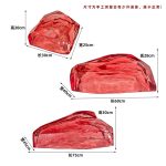 Transparent resin luminous landscape stone sculpture villa courtyard hotel pool model room floor soft decoration ornament