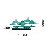 Modern Creative Abstract Ornaments Hotel Sales Office Villa Living Room Transparent Resin Sculpture Entrance Art Decoration