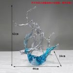 Large scale foam decorations in the lobby and atrium of the hotel, transparent resin sculptures, sales office entrance, floor decorations, art