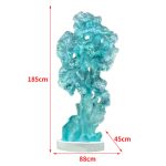 New Chinese abstract transparent resin the Taihu Lake stone sculpture hotel lobby villa courtyard high-end decoration floor decoration