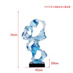 Abstract the Taihu Lake Stone Sculpture Hotel Lobby Sample Room Villa porch Transparent resin soft decoration artwork