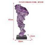 Modern creative abstract crafts sculptures, transparent resin ornaments in the entrance hall, floor to ceiling living room soft decoration, high-end atmosphere