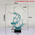 Large scale foam decorations in the lobby and atrium of the hotel, transparent resin sculptures, sales office entrance, floor decorations, art