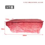 Transparent resin luminous crystal island, light luxury home dining table, ice cubes, stones, high-end feeling, hotel reception bar, front desk