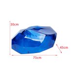 Transparent resin luminous landscape stone sculpture villa courtyard hotel pool model room floor soft decoration ornament