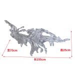 Transparent waves hanging in the air in the hotel lobby, artistic decorative resin ornaments hanging from the ceiling of the sales office in the shopping mall