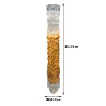 Transparent resin ceiling hanging wooden columns, sculptures, hotel sales offices, villas, aerial hanging art ornaments