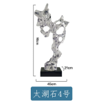 Modern abstract transparent resin sculpture decoration hotel villa home living room porch the Taihu Lake lake stone decoration crafts