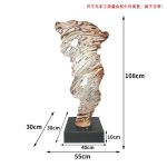 Modern creative abstract crafts sculptures, transparent resin ornaments in the entrance hall, floor to ceiling living room soft decoration, high-end atmosphere