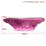 Transparent resin luminous crystal island, light luxury home dining table, ice cubes, stones, high-end feeling, hotel reception bar, front desk