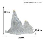 Modern minimalist transparent resin rockery sculpture decoration villa courtyard hotel lobby front desk model room decoration