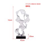 Abstract the Taihu Lake Stone Sculpture Hotel Lobby Sample Room Villa porch Transparent resin soft decoration artwork