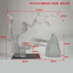 Hotel lobby abstract transparent tree hanging sculpture welcoming guests pine resin ornaments villa large soft decoration artwork