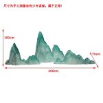 Modern Creative Transparent Resin Rockery Sculpture Hotel Lobby Sales Office Landscape Ornaments Ice and Snow Mountain Floor Decoration
